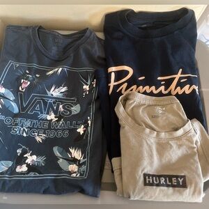 3 skate y2k shirt bundle b6 md Hurley box logo vans primitive black panther